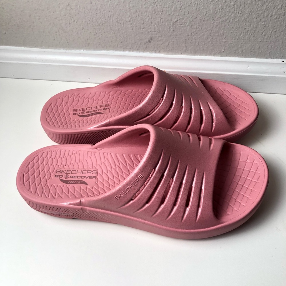 Sketchers go recorder archfit sandals size 9